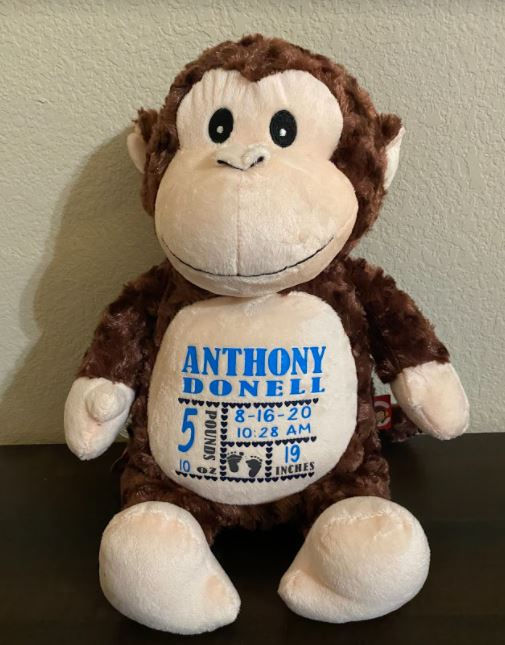 Thumbnail: Birth Announcement Monkey (Chimp)