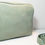Thumbnail: Borsa a tracolla in pelle nabuk verde chiaro sage Penny vista frontale