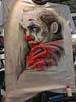 Joker , J. Phoenix T Shirt disegnata a mano