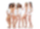 friendship, beauty, body positive and people concept - group of happy women different in w