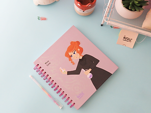 Cuaderno Marie Curie (puntitos)