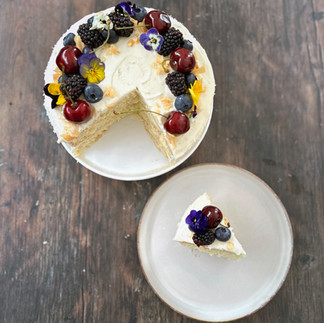 Coconut Cake with Coconut Buttercream