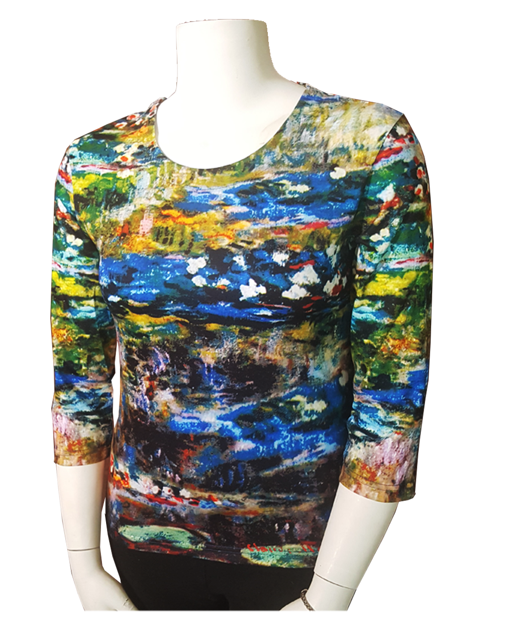 #16 - Waterlillies Series by Monet 3/4 Sleeve Art Shirt