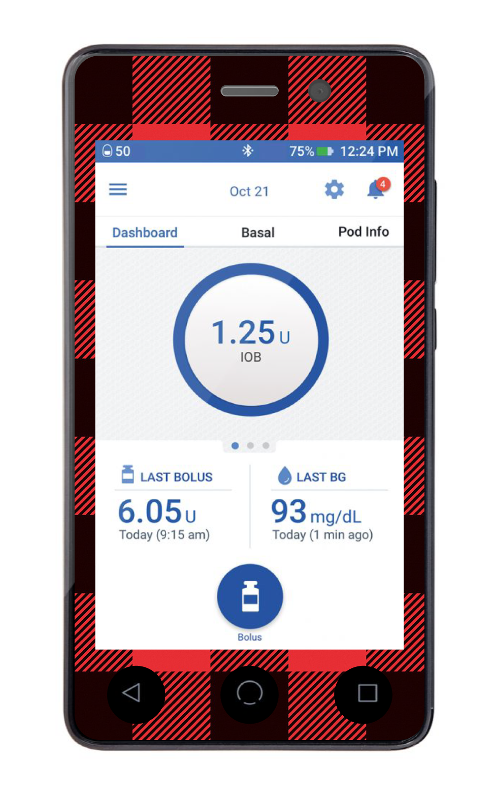 Omnipod DASH - Tartan