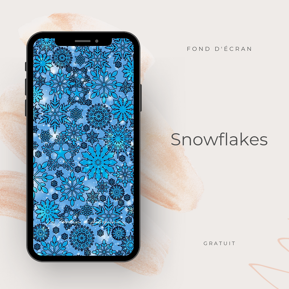 Fond d'écran téléphone - Snowflakes