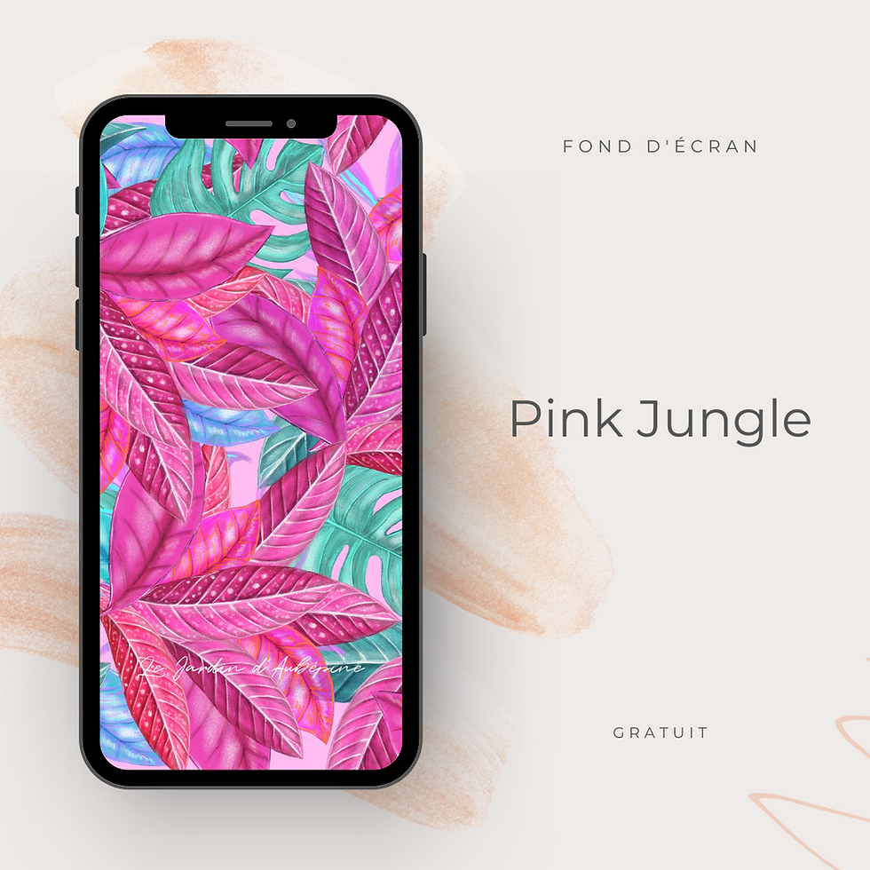 Miniatura: Fond d'écran téléphone - Pink Jungle