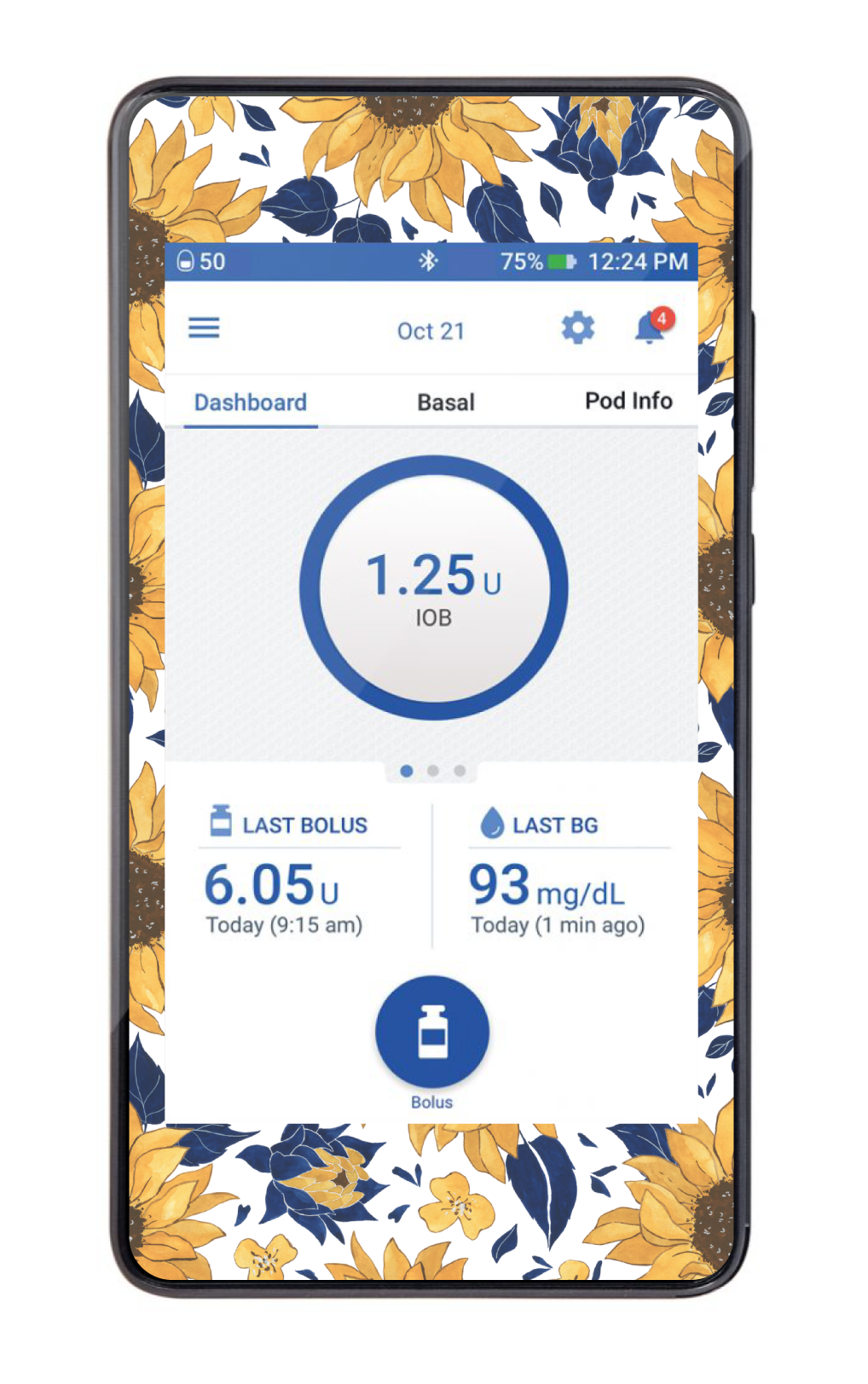 Omnipod DASH - Tournesol