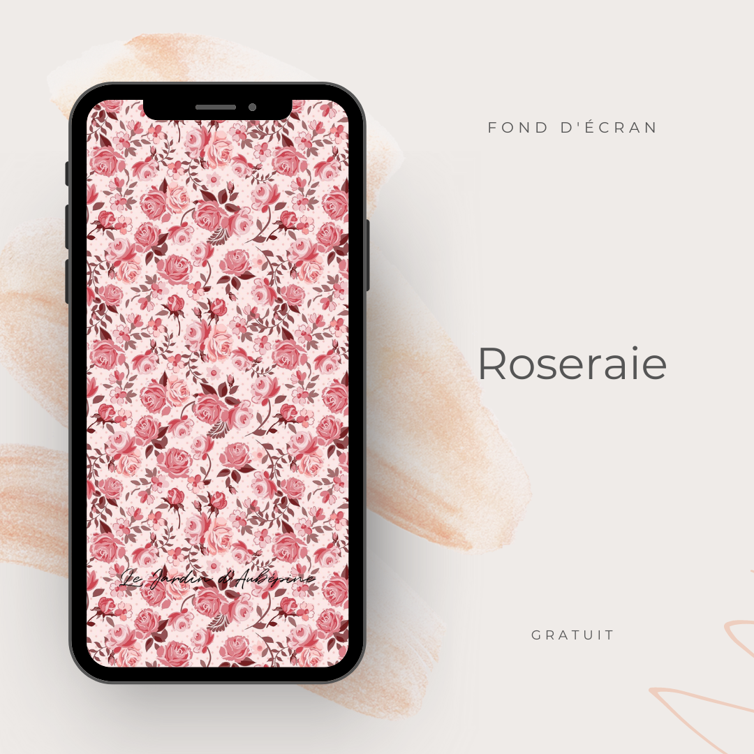 Fond d'écran téléphone - Roseraie