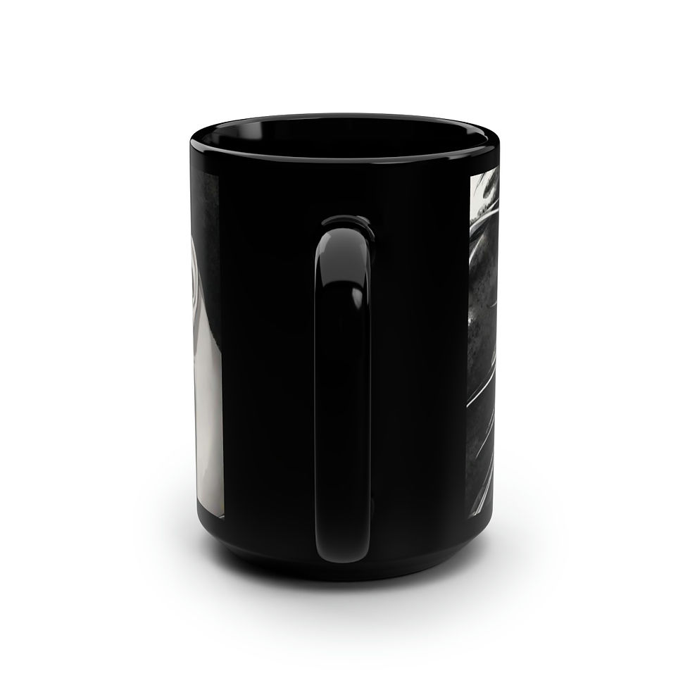 תמונה ממוזערת: "Indigenous Love" Black Mug, 15oz