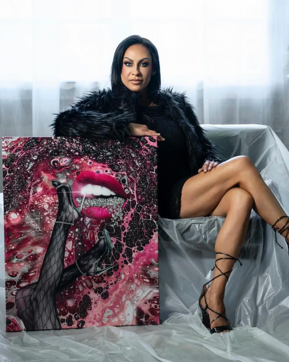 Artist in studio