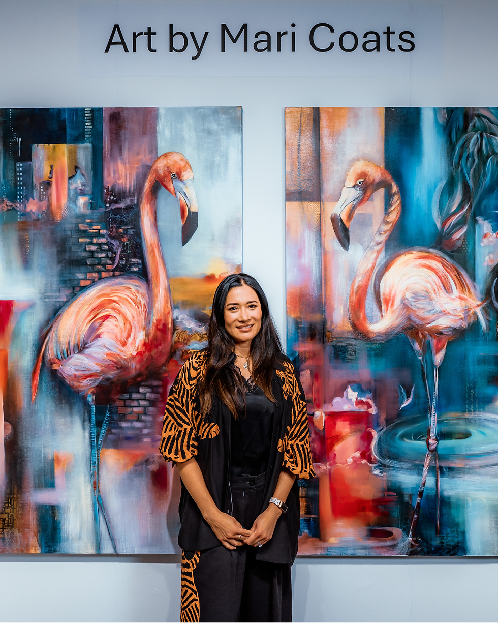 Artist in studio