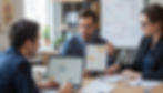 Hair clinic content marketing team planning comprehensive website articles