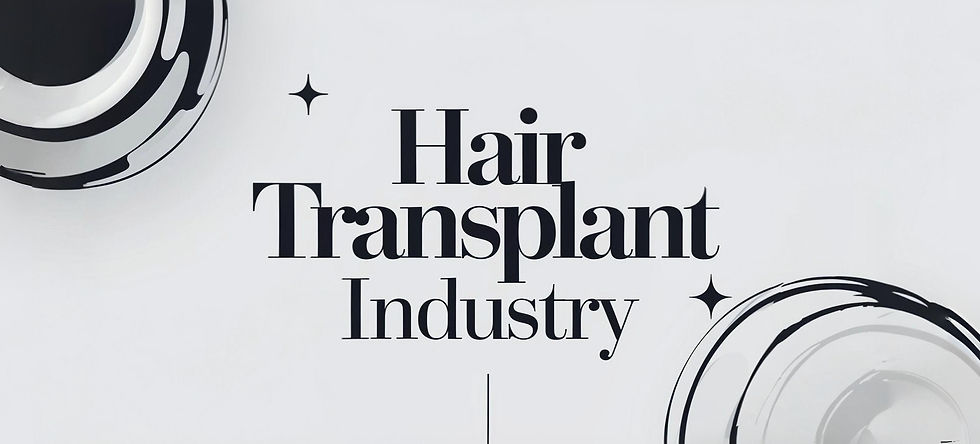 Hair Transplant Industry digital marketing banner for specialized clinic website design services