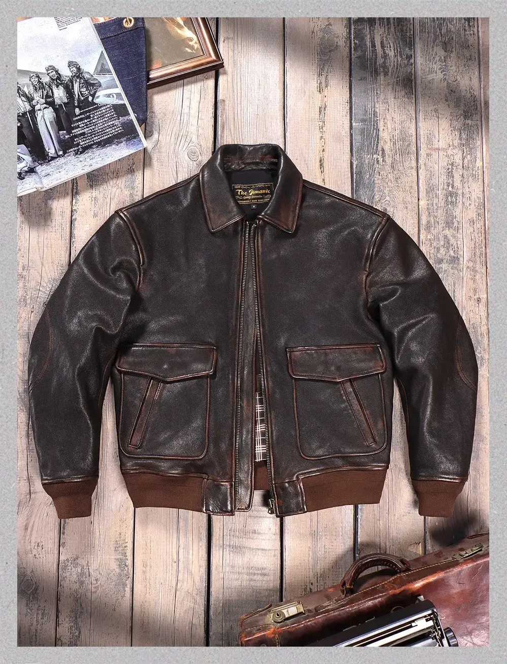 The Harrison Jacket -Classic Bomber Genuine Leather Jacket