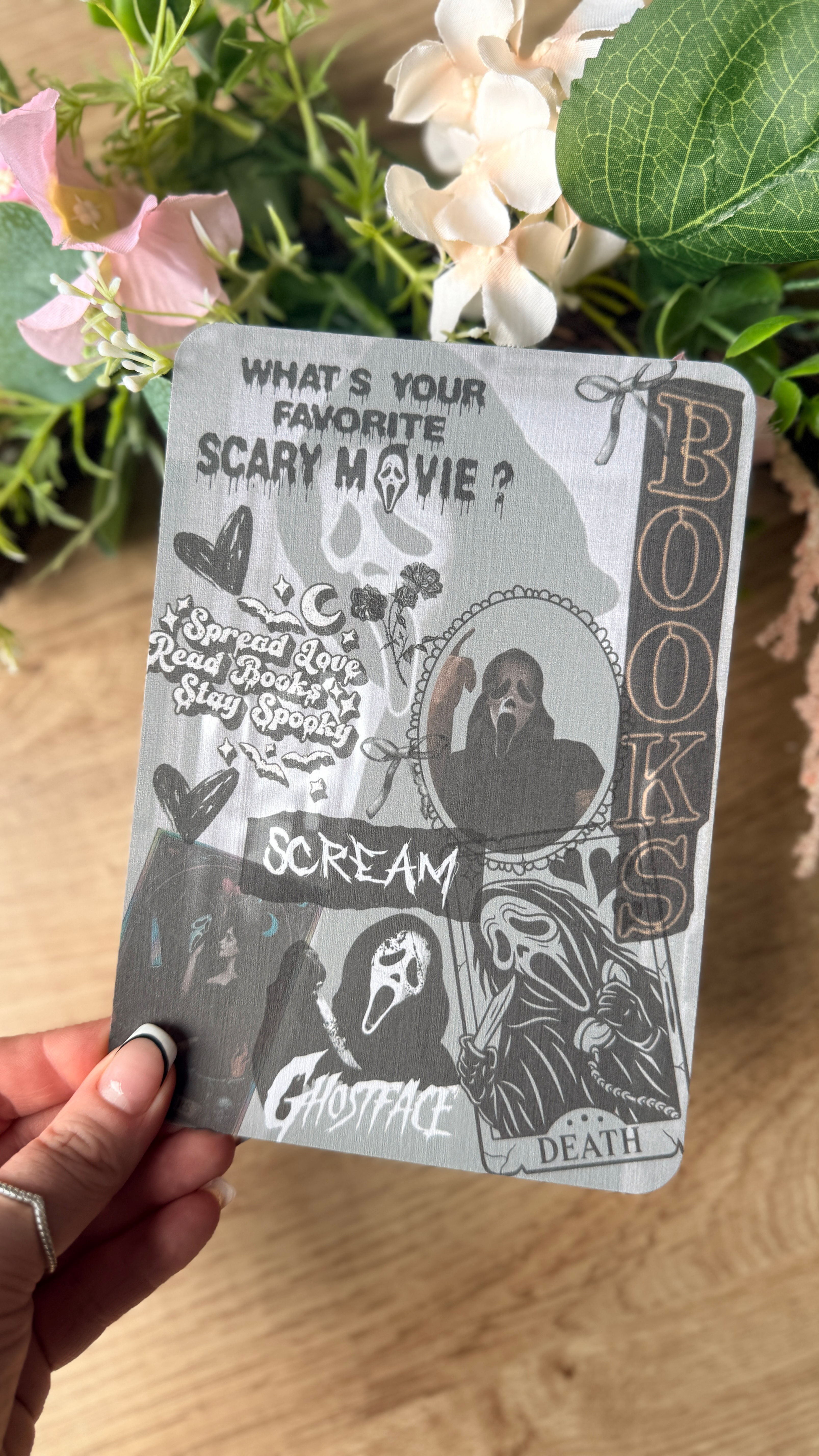 Ghost Face Inspired Kindle Insert