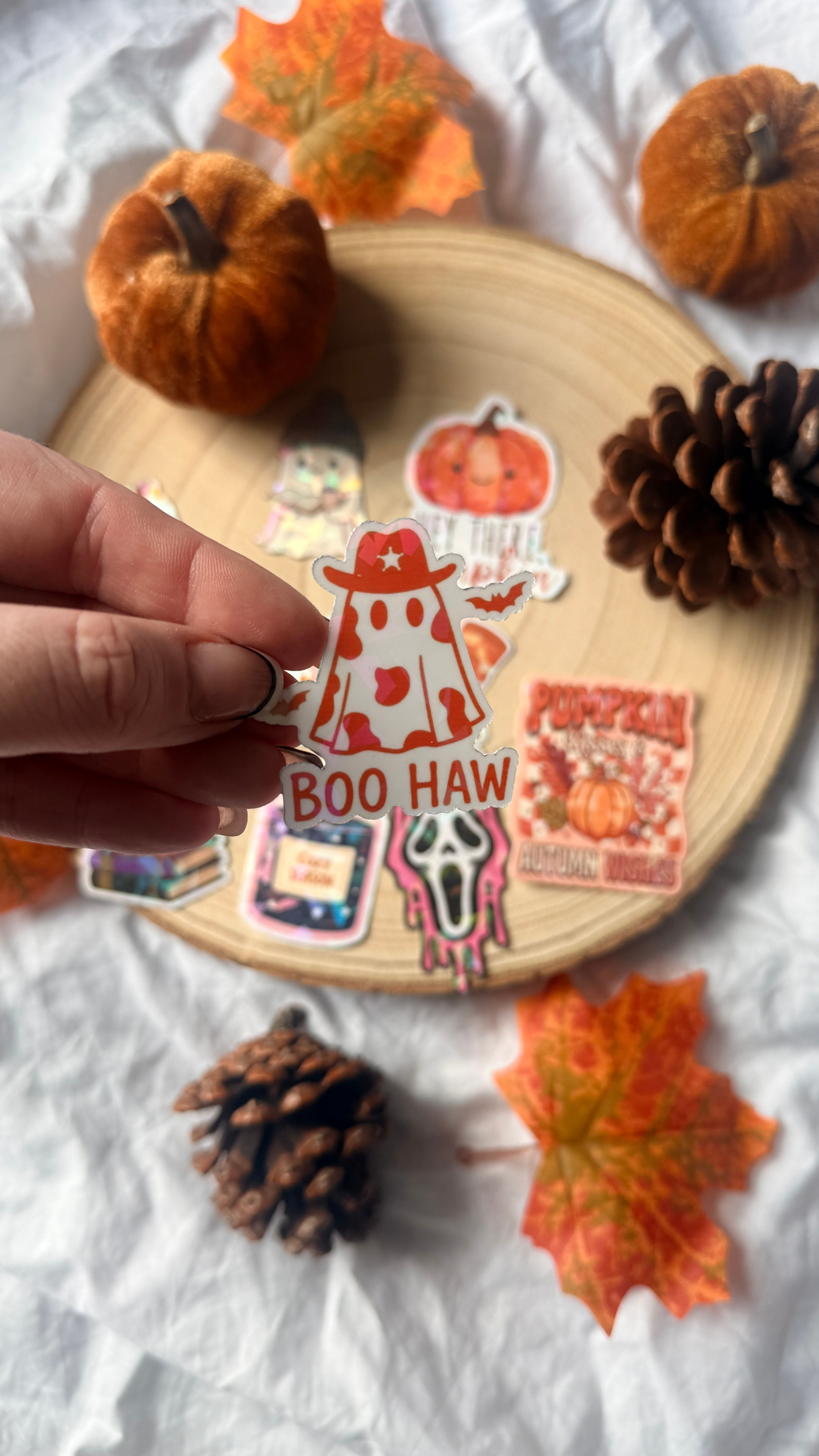 Boo-Haw Cowboy Ghost Sticker