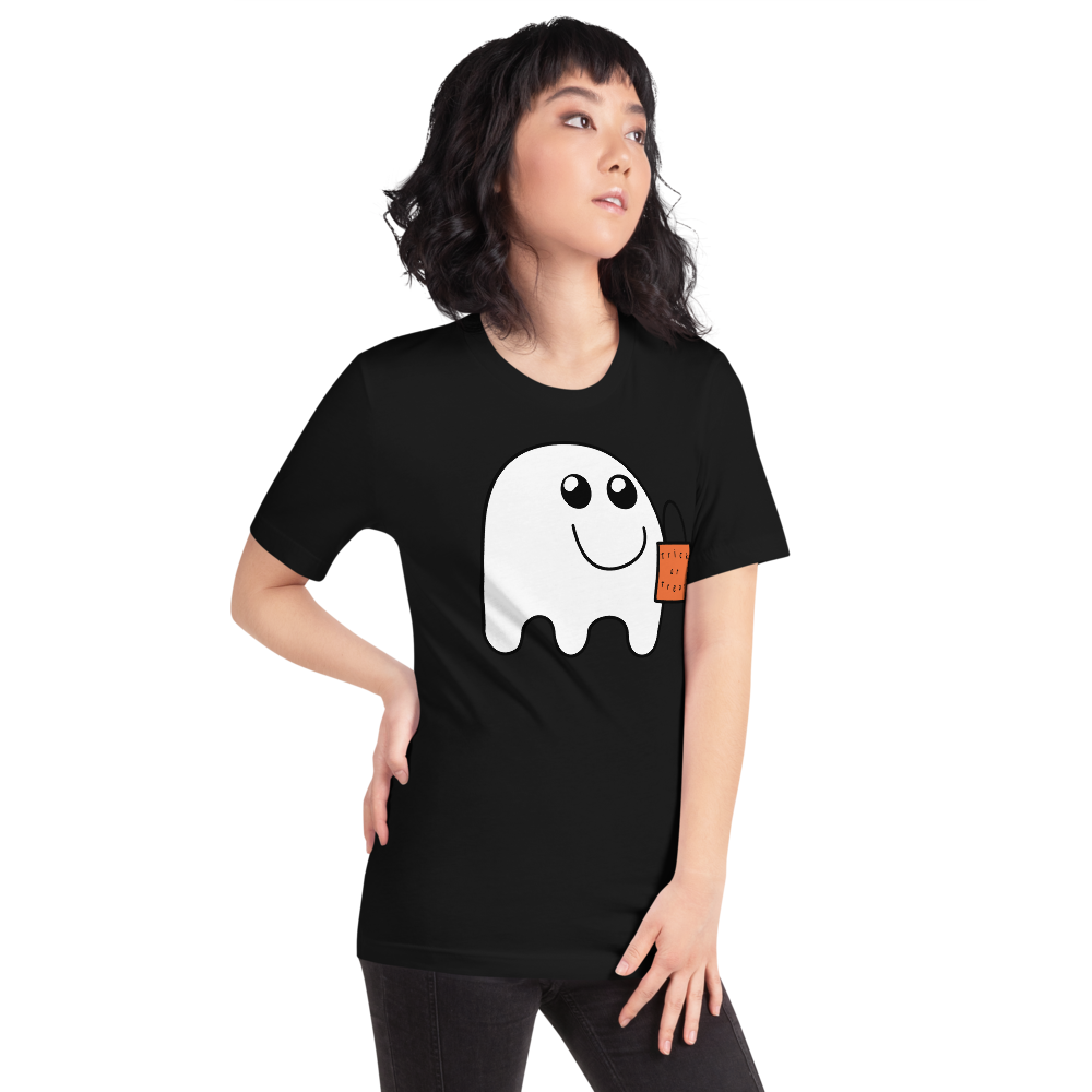 Cute Ghost ready to go trick-or-treating