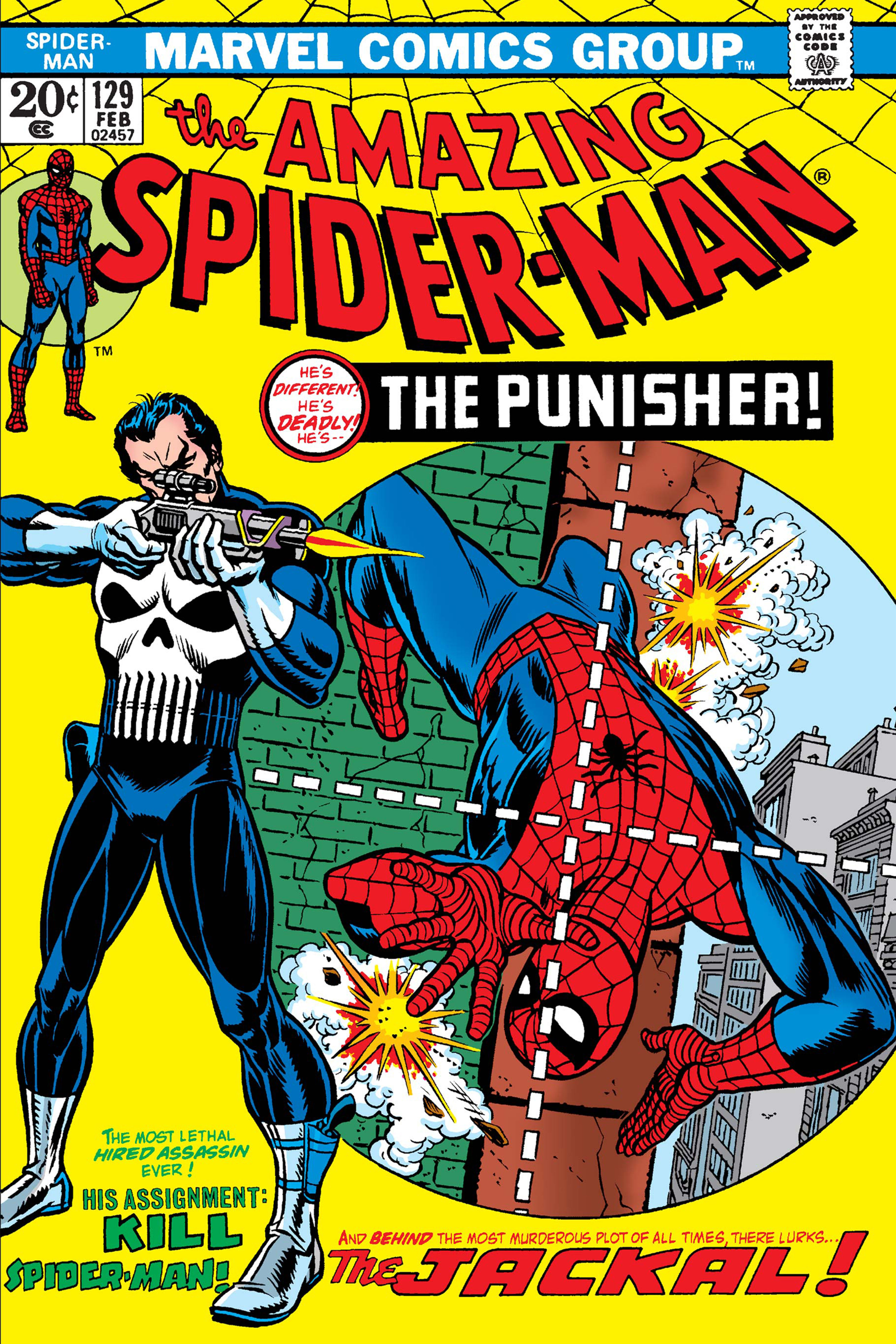 Amazing Spider-Man 129 Comic Cover Silk Canvas Poster (36" x 24" approx)