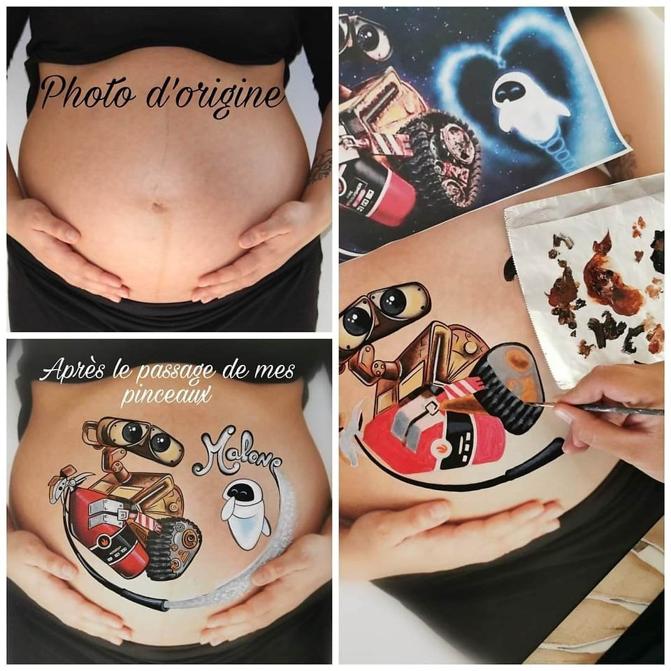 belly painting ile de france