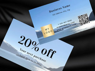 Best Price! White black qr code custom photo logo business discount card