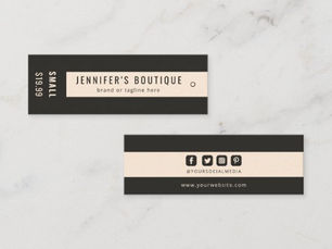 Hot Deals! Clothing Tags Small Business Dark Brown Price Tags