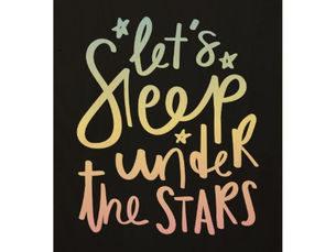 Hot Review! Let's Sleep Under the Stars Wood Wall Art