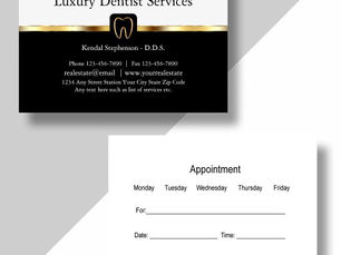 Top 5! Upscale Dentist Business Cards