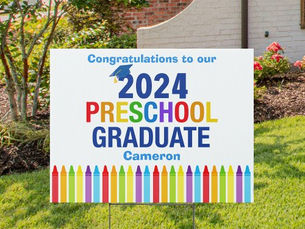 Review 2024 Preschool Graduate Customizable Yard Sign