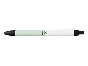 Top 10! Monogram Pretty Green Pastel White Color Block Pen