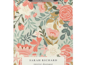 Top 5! Orange Blush Teal Blue Green Lace Ambrosia Floral Clipboard