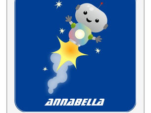 Hot Deals! Cute robot flying in space cartoon illustration wall decal