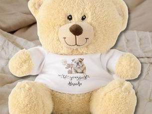 Big Deals! Be Yourself Cute Watercolor Bulldog Puppy Teddy Bear