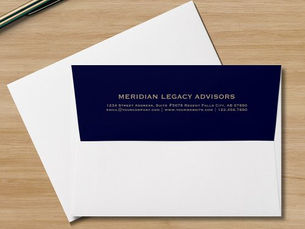 Big Deals! Simple Typographic Business Envelope