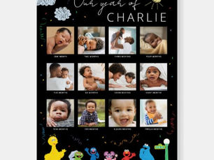 Best Deals! Sesame Street | Baby's First Year - Photo Collage Foam Board