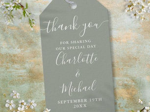 Top 10! Sage Green Script Thank You Wedding Favor Gift Tags