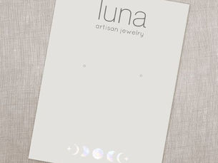 Hot Deals! Boho Moon Phase Earring Display Holder Business Card