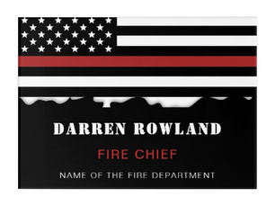 Top 10! Personalized Firefighter Thin Red Line Fire Rescue Acrylic Print