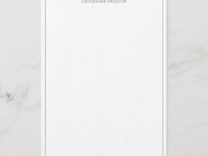 Hot Review! Modern Monogram Smokey Grey Personal Stationery