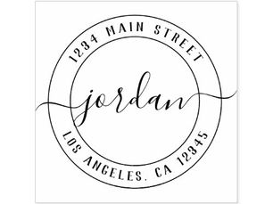 Best Price! Create Your Own Round Return Address Self-inking Stamp