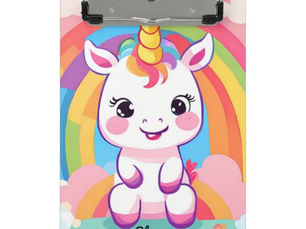 Best Price! Cute Baby Unicorn Rainbow Mini Clipboard