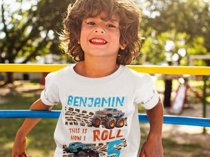 Best Deals! Monster Truck This Is How I Roll - 5th Birthday T-Shirt