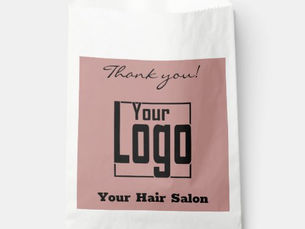 Best Deals! Black Pink Thank you! Logo Company Name Paper Bag