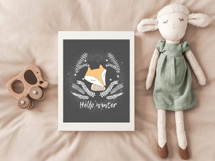 Best Price! Woodland Fox Nursery Poster