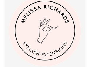 Big Deals! Minimalist Hand and Lashes Circle Logo Pink Wall Decal