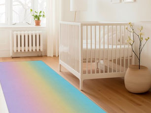 Best Deals! Pastel Rainbow Gradient Rug