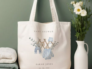 Hot Deals! Cute Chic Boy Baby Clothes Essential Baby Shower Tote Bag