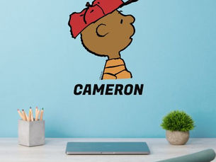Hot Review! Peanuts | Franklin Baseball Cap Wall Decal