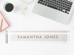 Best Price! Minimalist Modern Desk Name Plate Nameplate