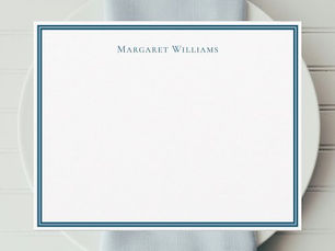 Big Deals! Professional Modern Blue Border Note Card