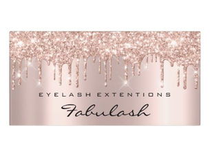 Big Deals! Drips Rose Spark Gold Beauty Salon Lash Makeup Door Sign